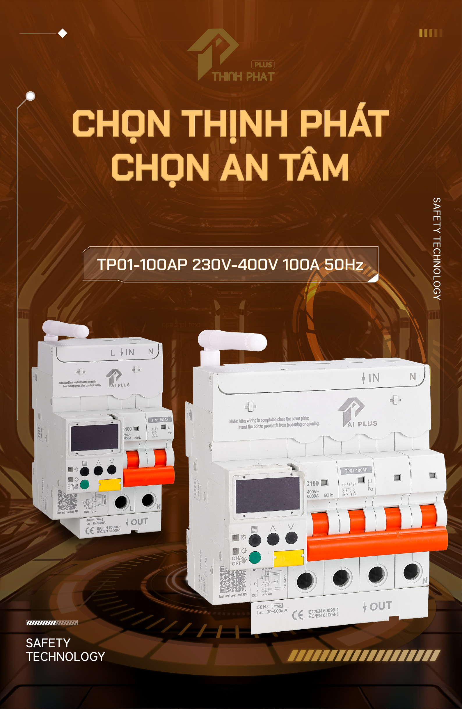 TP01-100AP 230V-400V 100A 50Hz