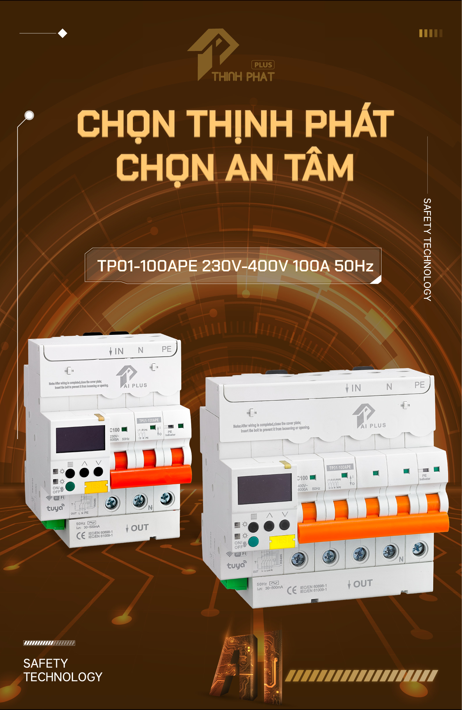 TP01-100APE 230V-400V 100A 50Hz